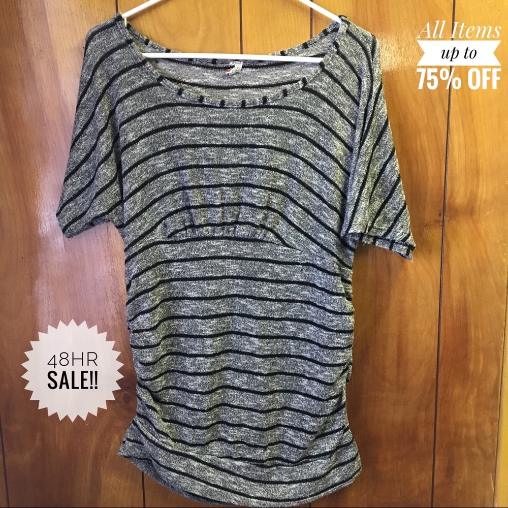 Women’s Silver Evening Dazzle Blouse Stretch Waist